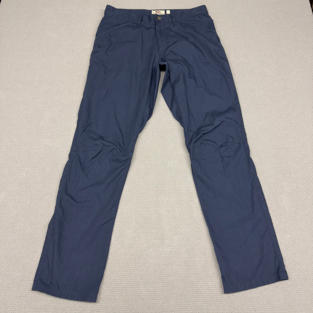 Fjallraven High Coast Trousers 31x30 Navy Blue Ripstop Performance Pants Hiking